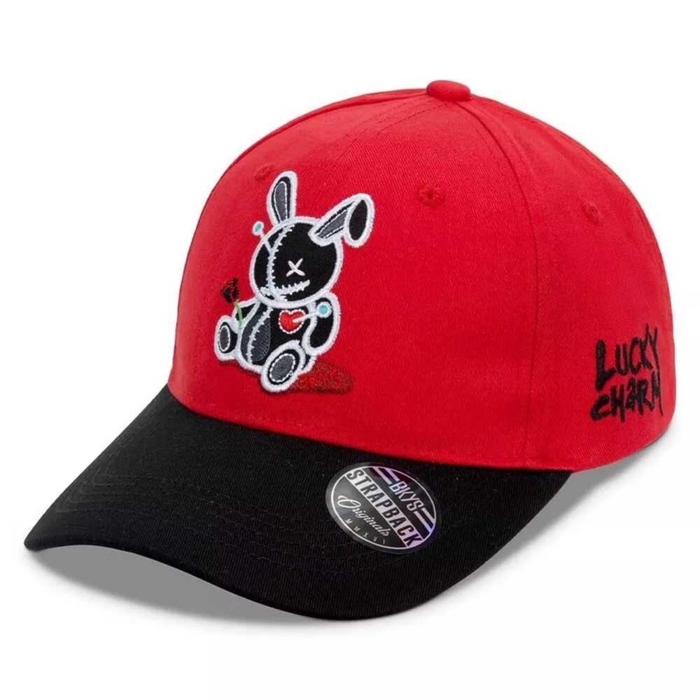 Black Keys Lucky Charm Black & Red Cap Hat NEW